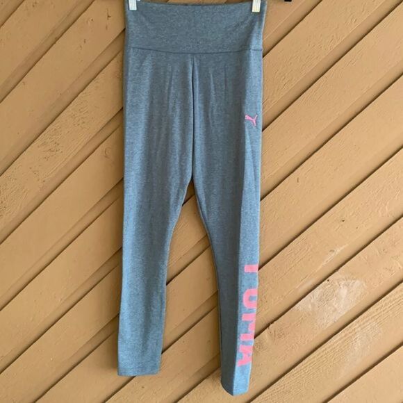 Puma Drycell Grey & Pink Leggings NWT - Picture 1 of 6
